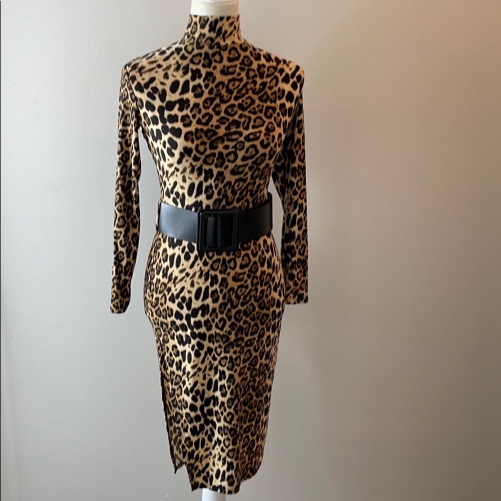 NWOT Fashion Nova Leopard Print Dress